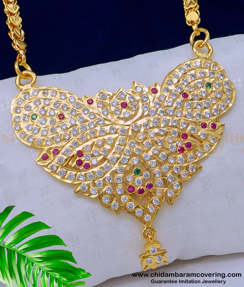 Gold big pendant sale designs for female images